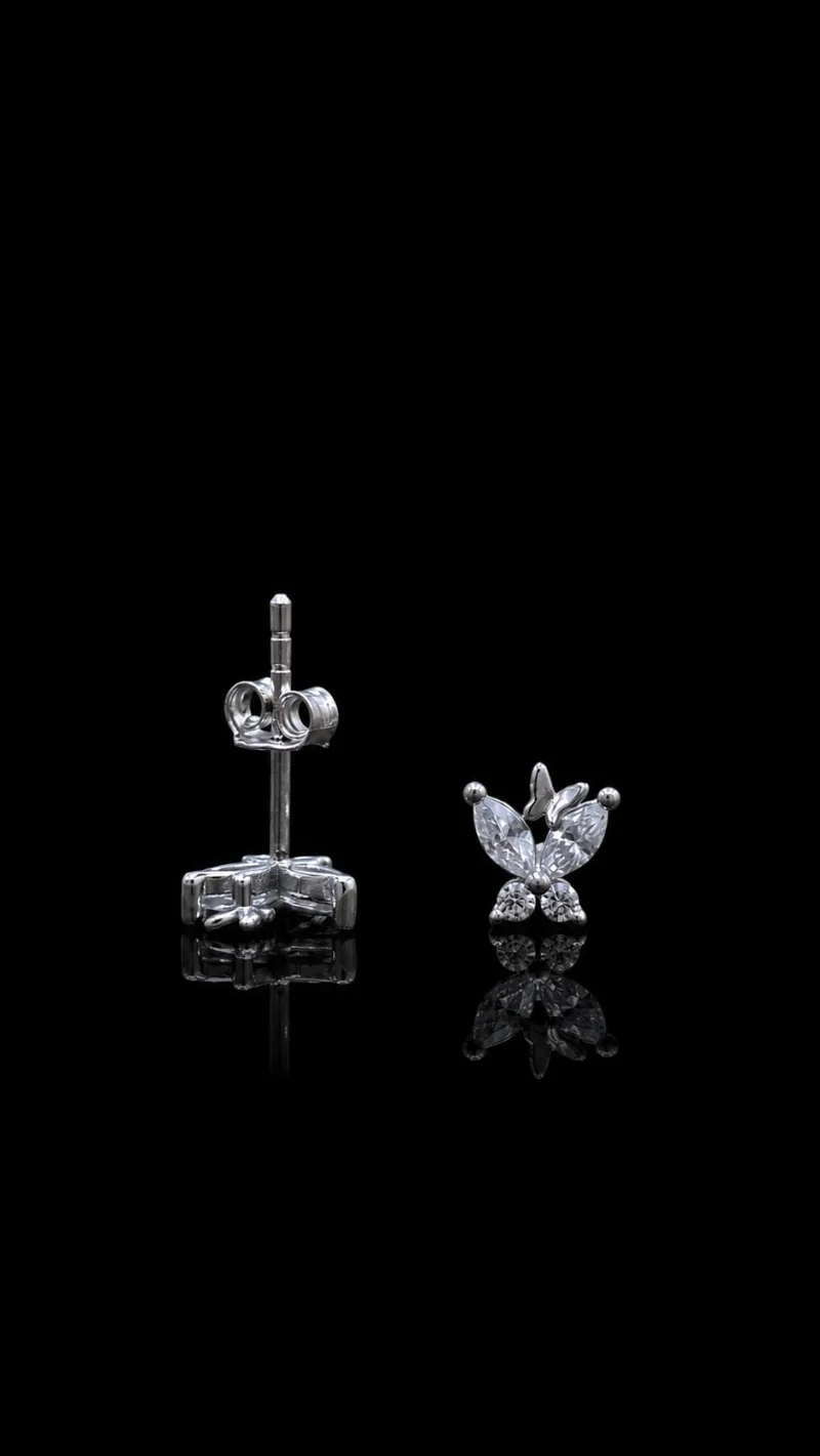 Lumière Butterfly Bloom Stud Earrings