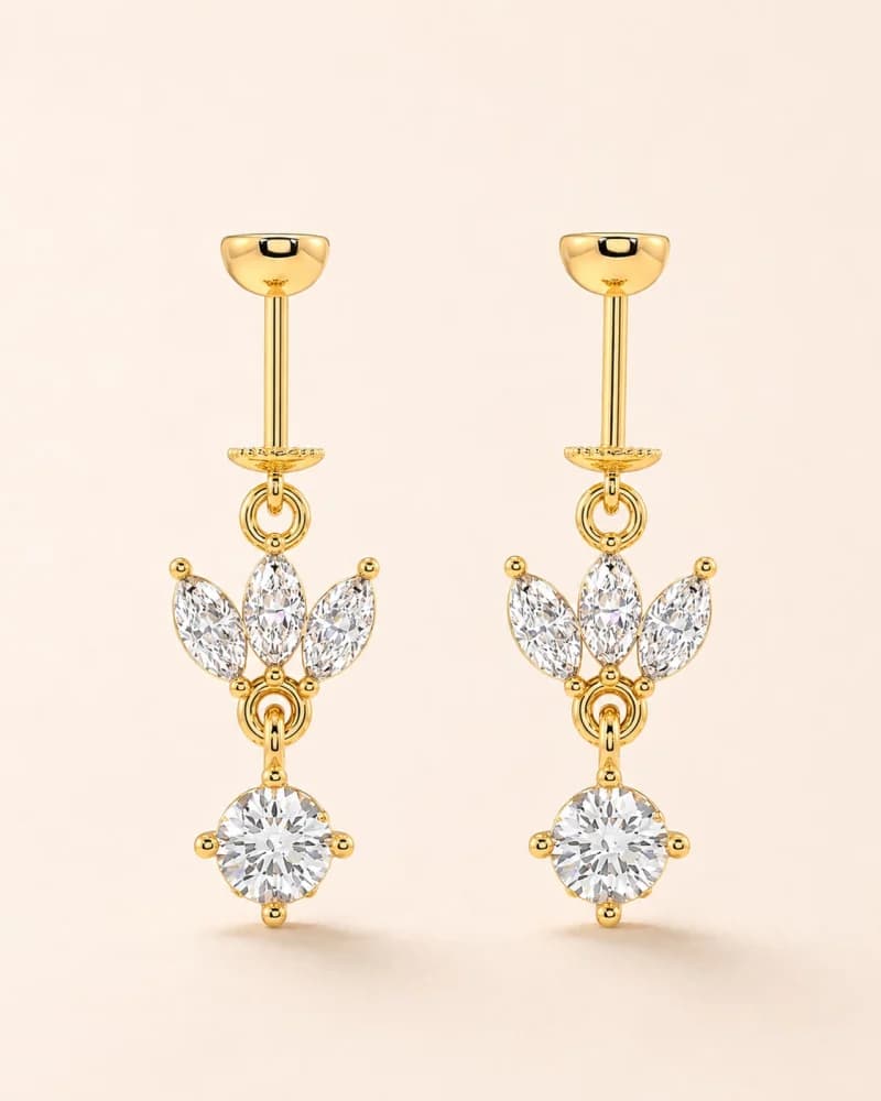 Flora Cascade Hanging Earrings
