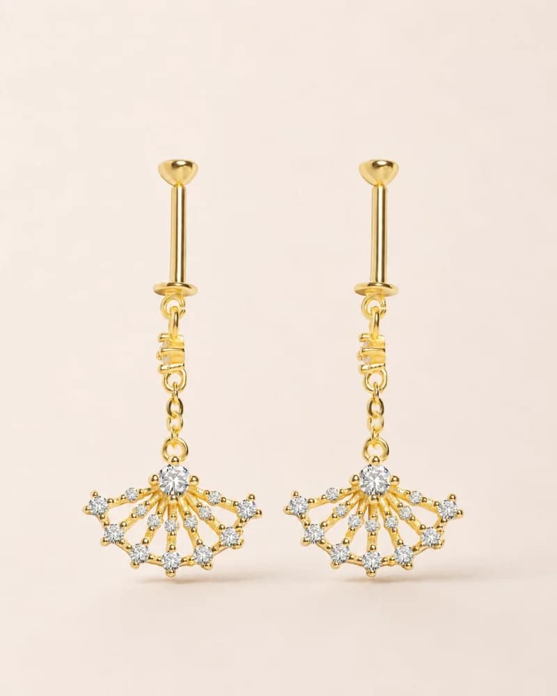 Solara Mandala Hanging Earrings